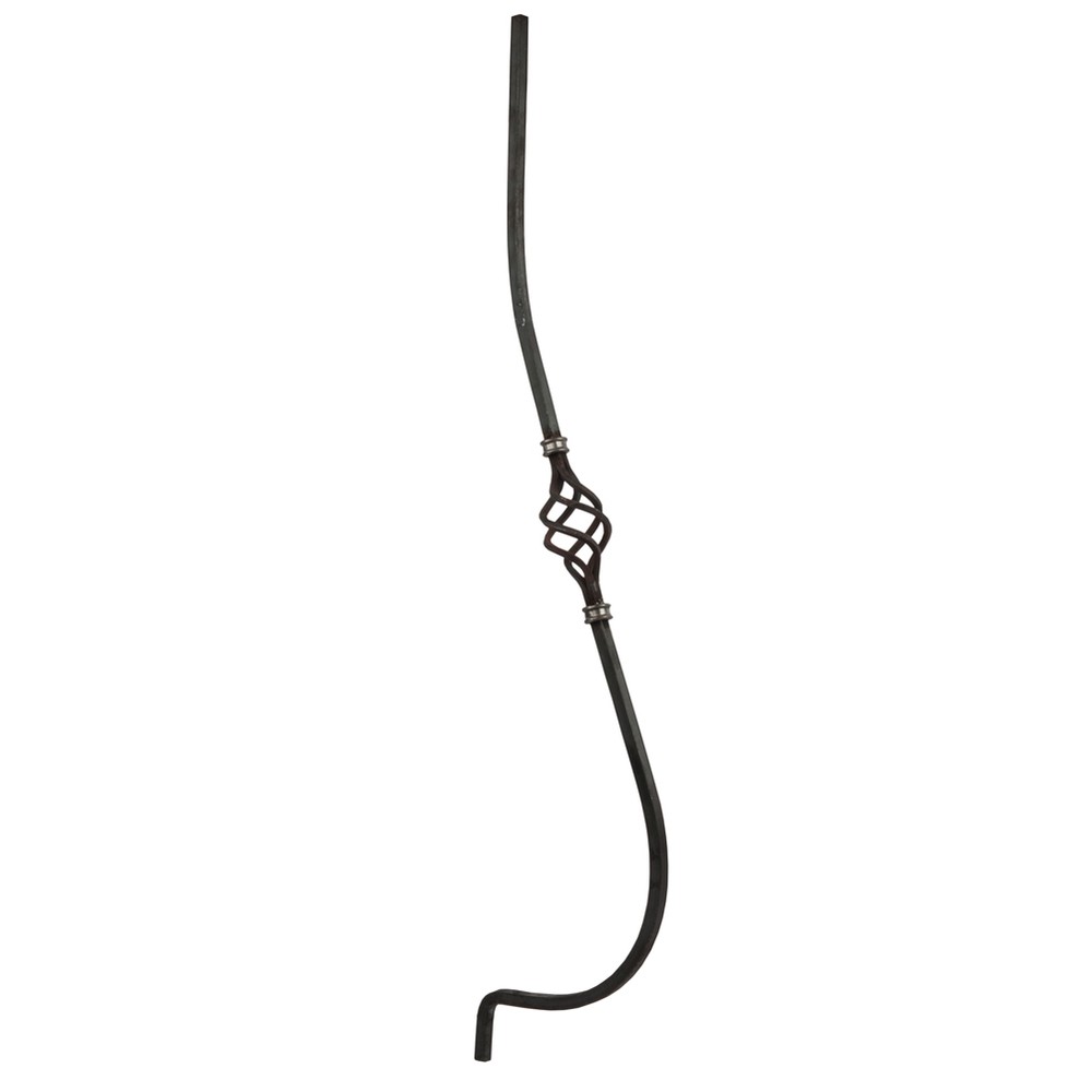 Shaped Bar - H 1200 x L200mm Smooth - 12mm Square Bar
