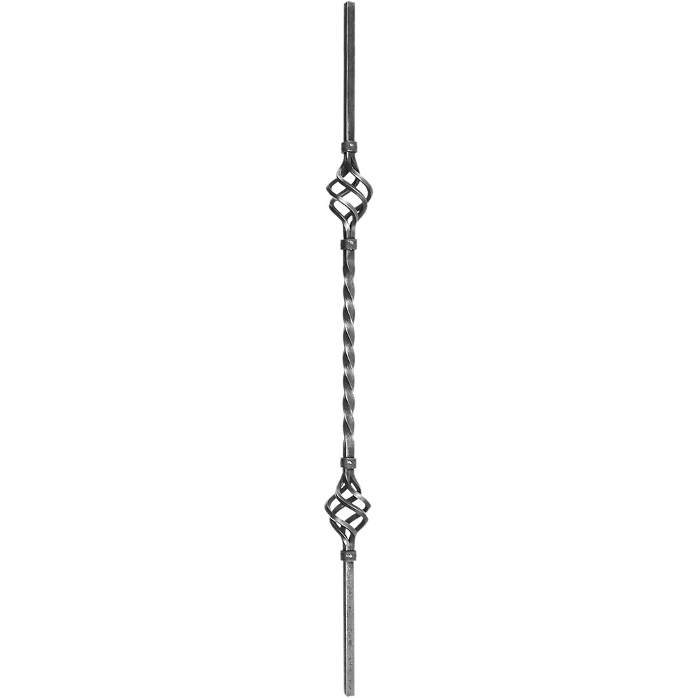 Decorative Bar - H 160 x L 100mm Smooth - 16mm Square Bar