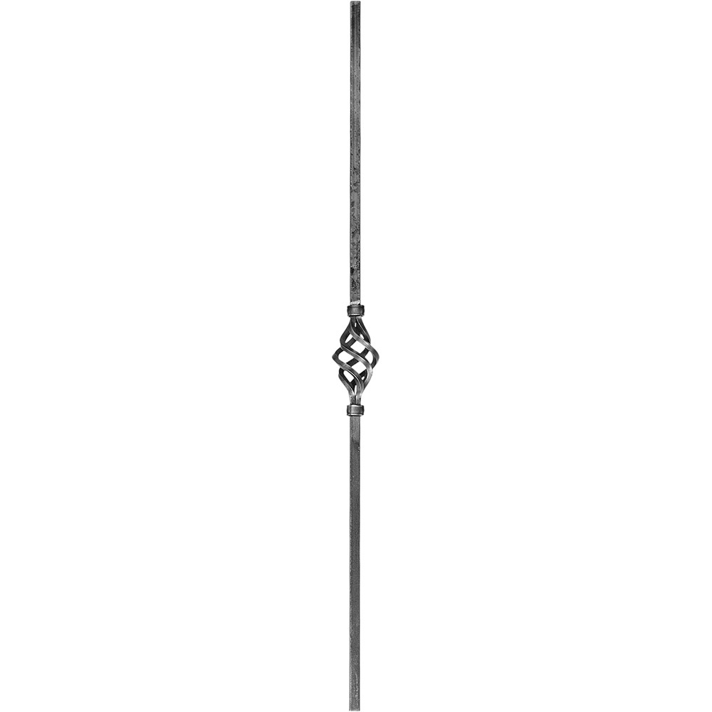 Single Basket Smooth Square Tube 1000 x 16mm
