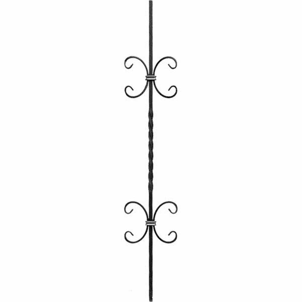 Panel Unit - H 950 x L 170mm 12mm Sq Bar Smooth - 12 x 6mm Flat Bar