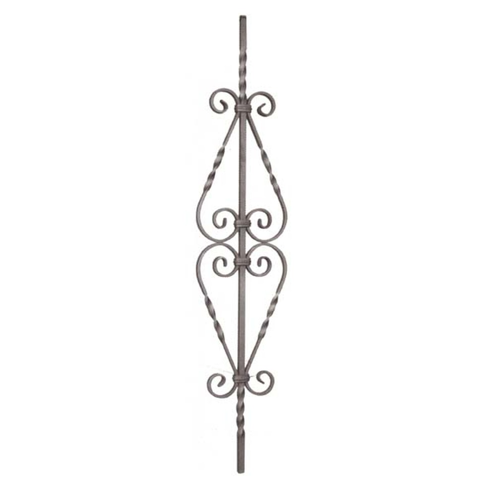 Panel Unit - H 950 x L 180mm 12mm Sq Bar Smooth - 12 x 6mm Flat Bar
