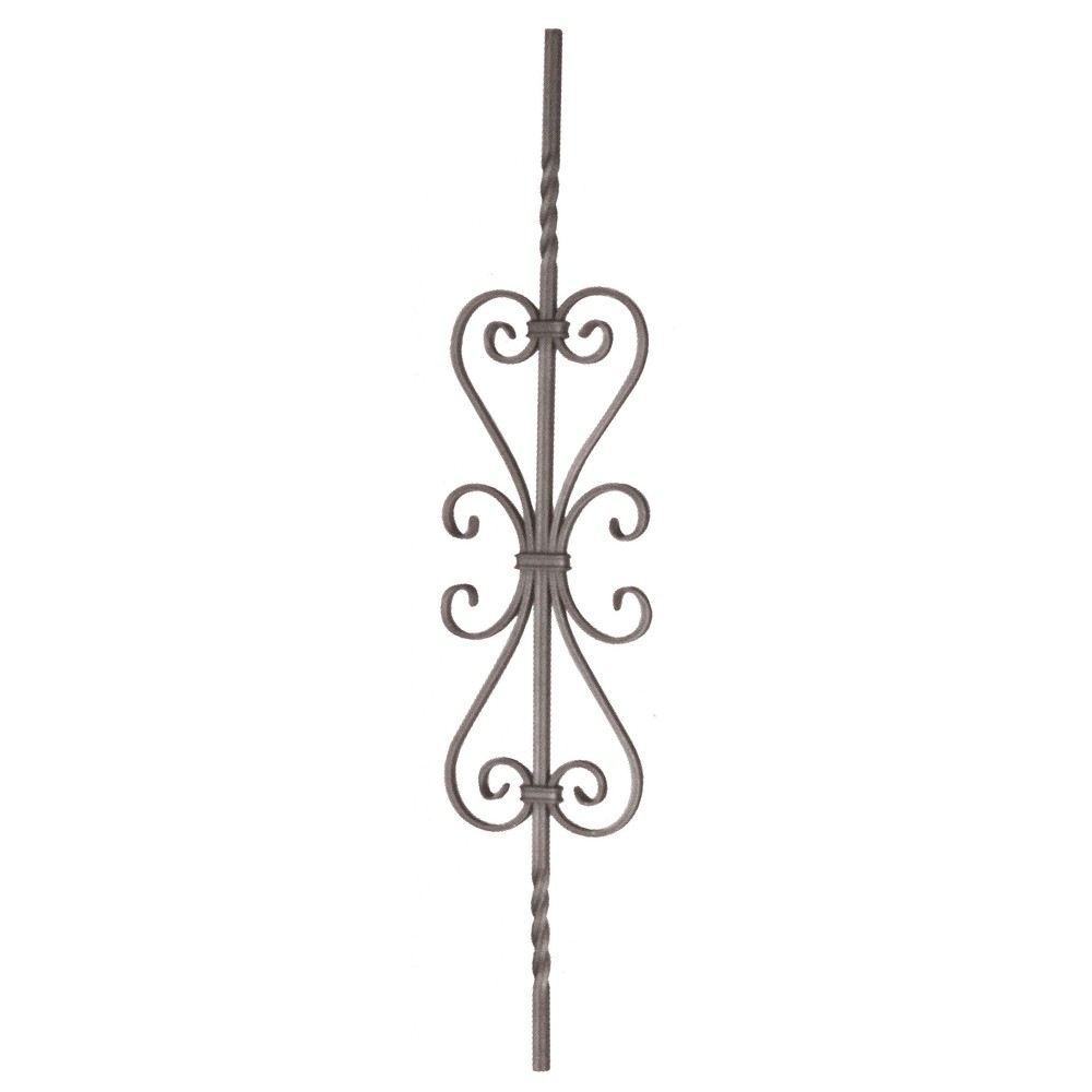 Panel Unit - H 950 x L 180mm 12mm Sq Bar Smooth - 12 x 6mm Flat Bar