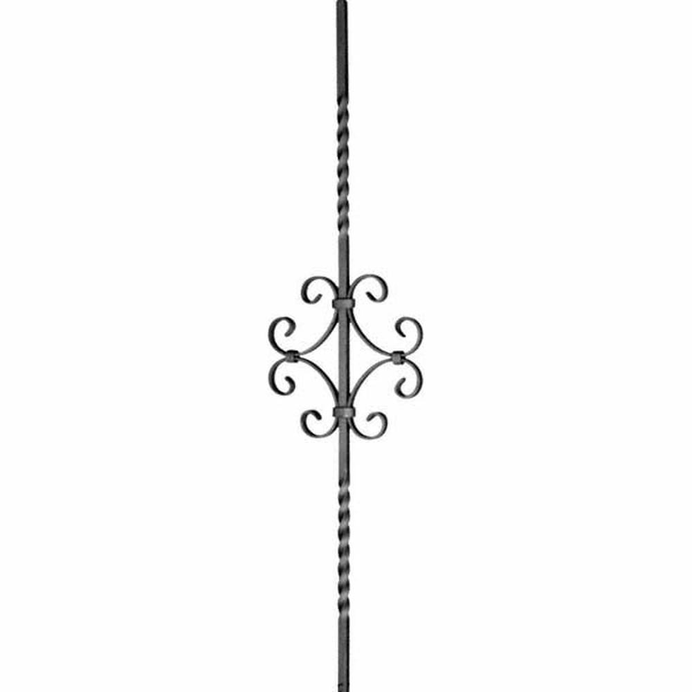 Panel Unit - H 950 x L 210mm 12mm Sq Bar Smooth - 12 x 4mm Flat Bar