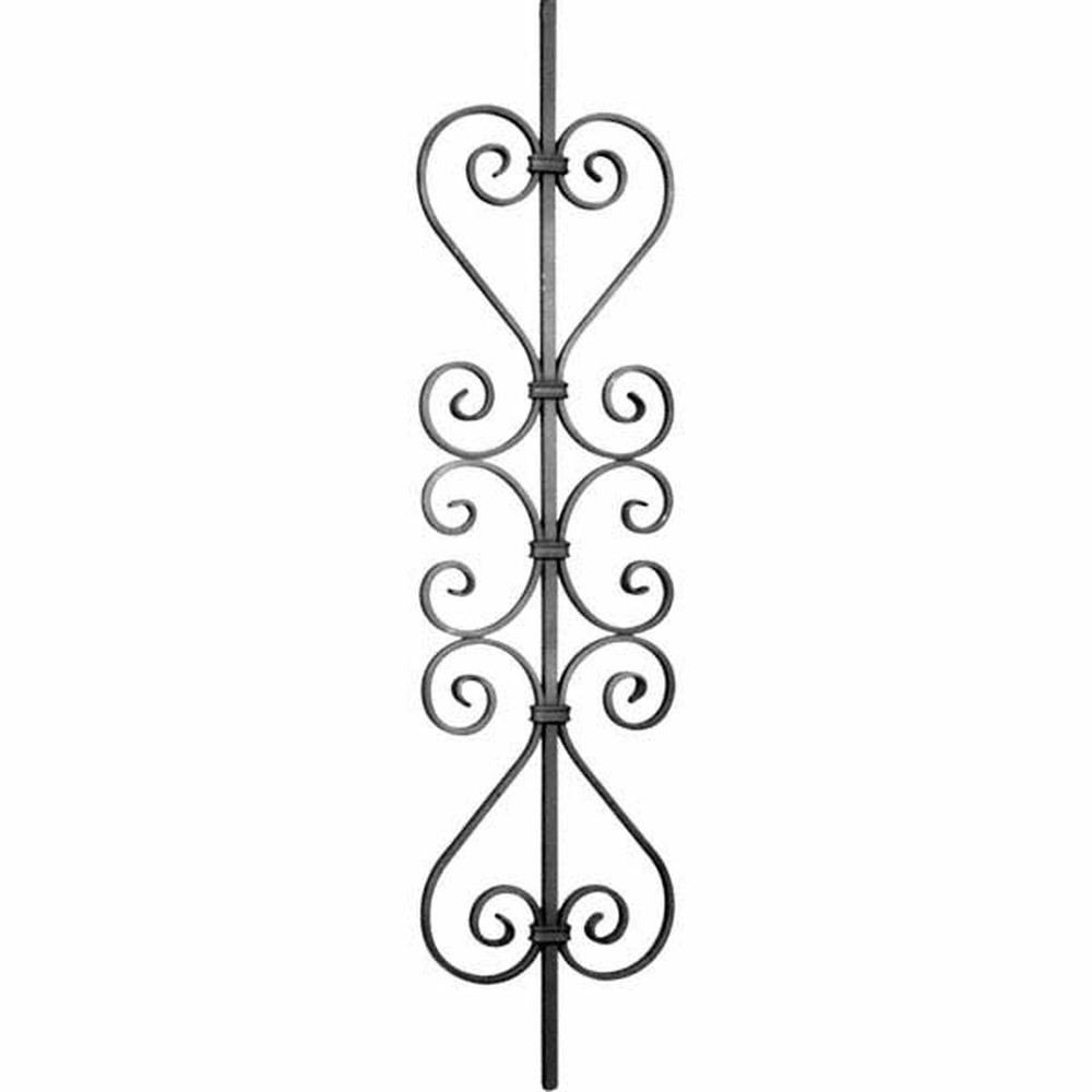 Panel Unit - H 950 x L 220mm 12mm Sq Bar Smooth - 12 x 6mm Flat Bar