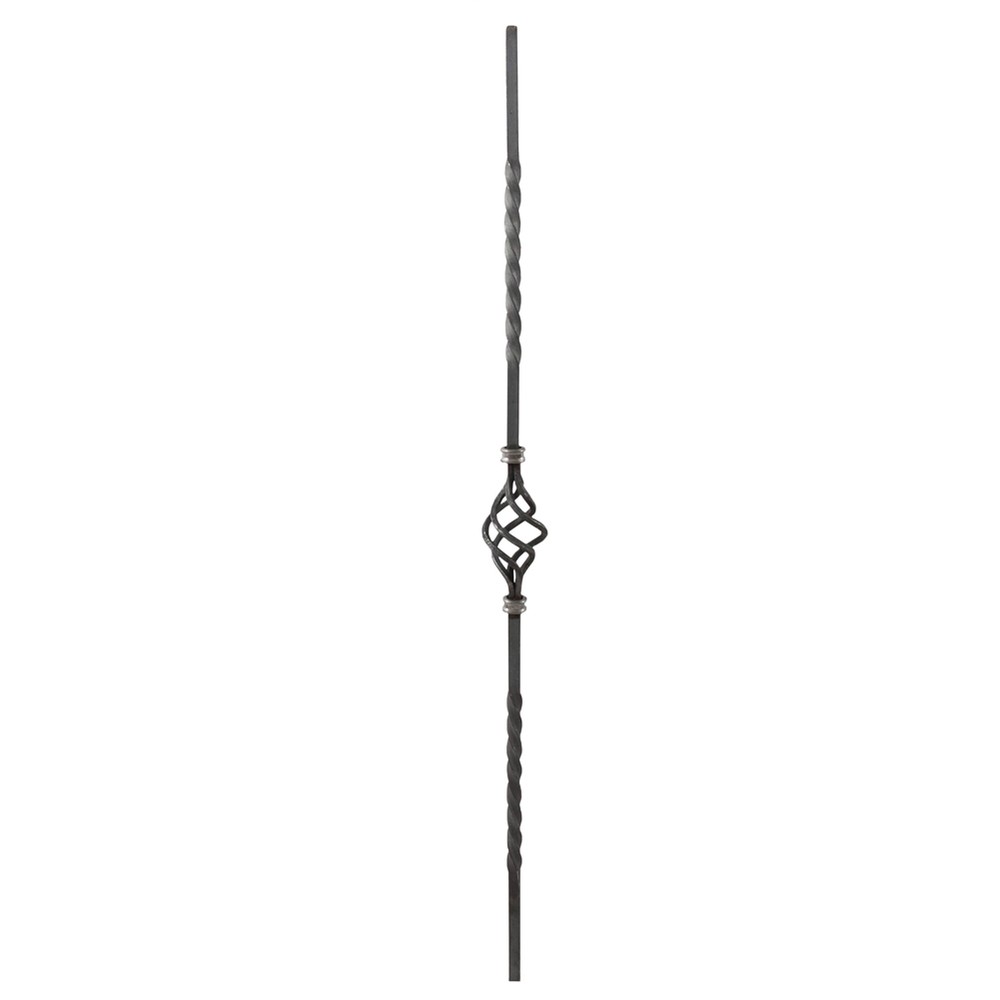 Single Basket Double Twist Smooth Square Bar 950 x 12mm