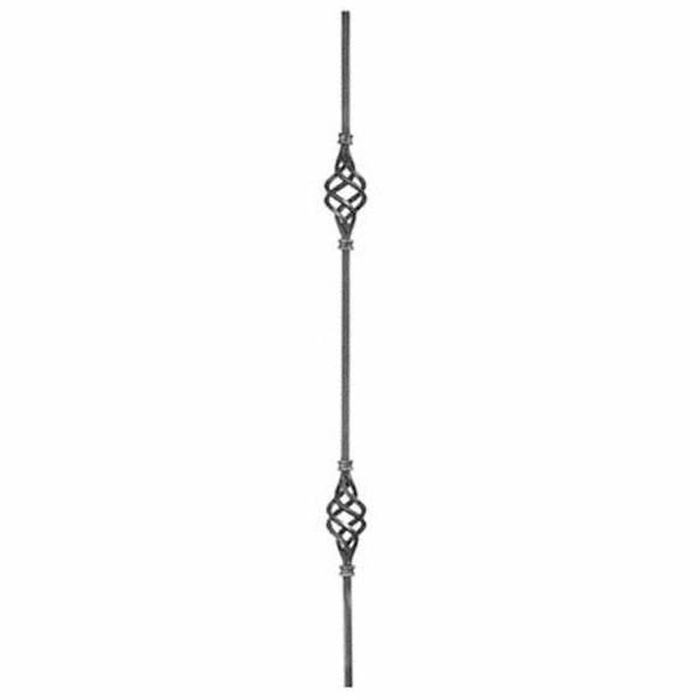 Double Basket Smooth Square Bar 950 x 12mm