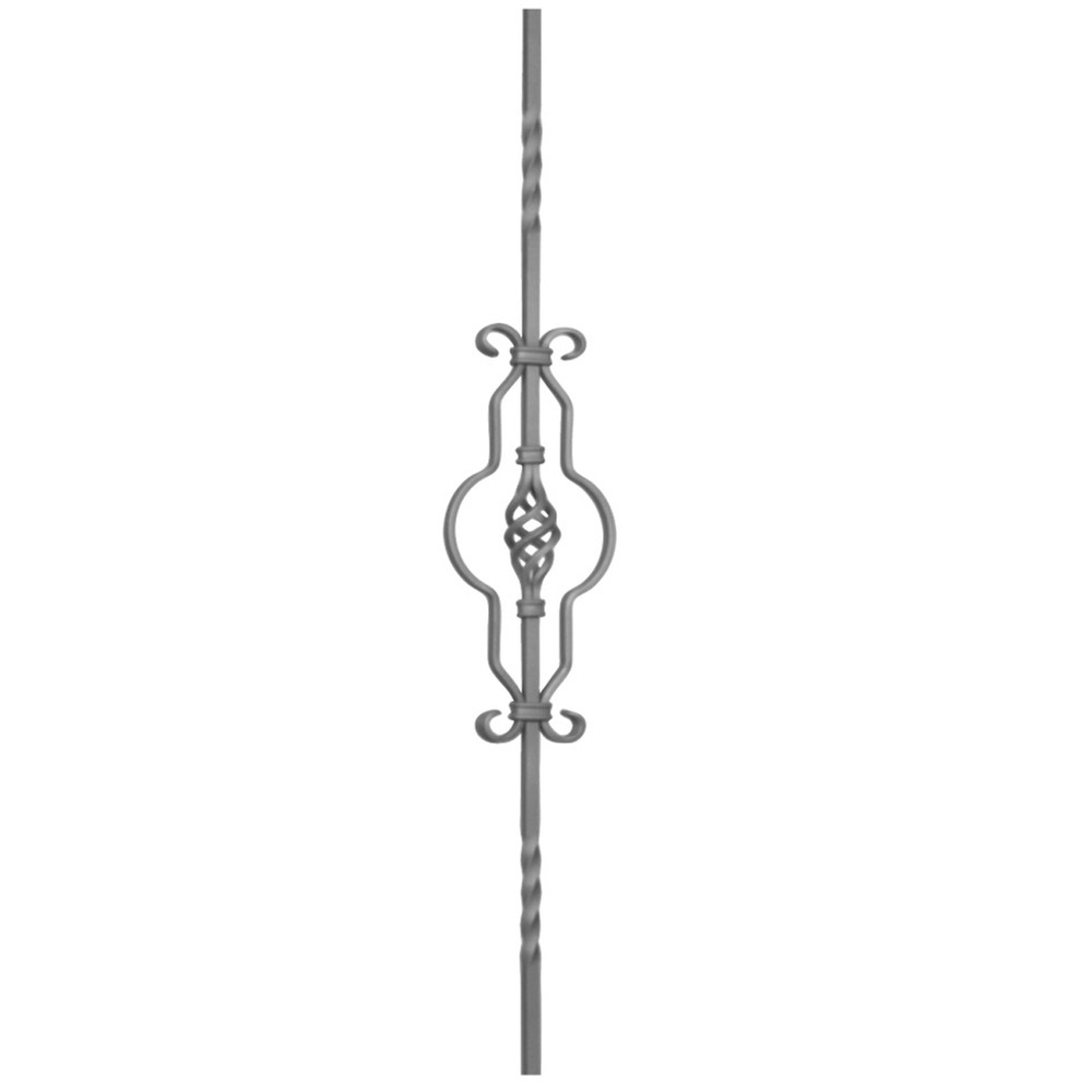 Panel Unit - H 950 x L 150mm 12mm Sq Bar Smooth - 12 x 6mm Flat Bar