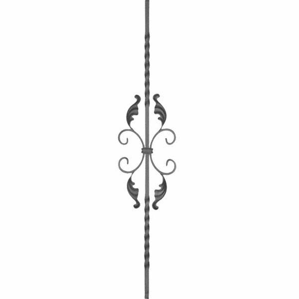 Panel Unit - H 950 x L 170mm 12mm Sq Bar Smooth - 12 x 6mm Flat Bar