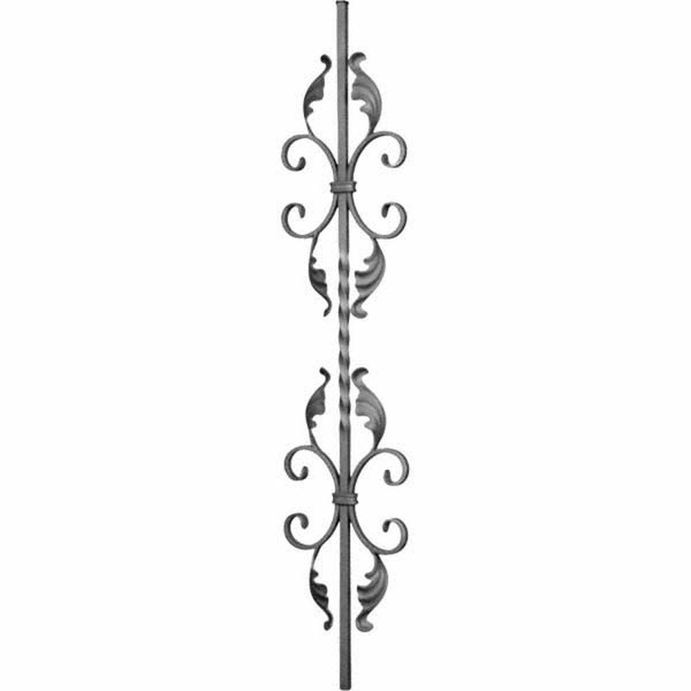 Panel Unit - H 950 x L 170mm 12mm Sq Bar Smooth - 12 x 6mm Flat Bar