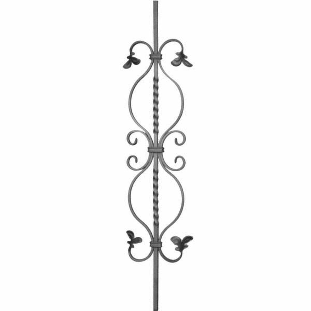 Panel Unit - H 950 x L 185mm 12mm Sq Bar Smooth - 12 x 6mm Flat Bar