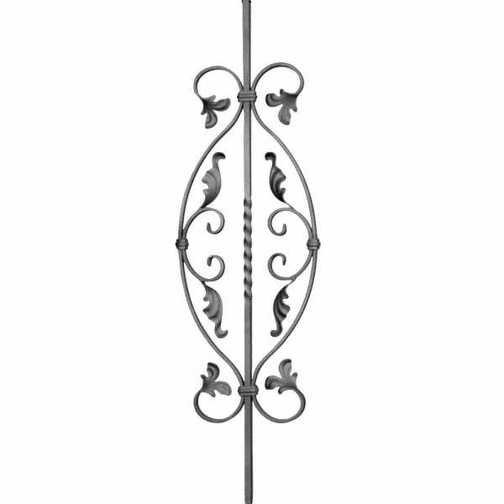 Panel Unit - H 950 x L 215mm 12mm Sq Bar Smooth - 12 x 6mm Flat Bar