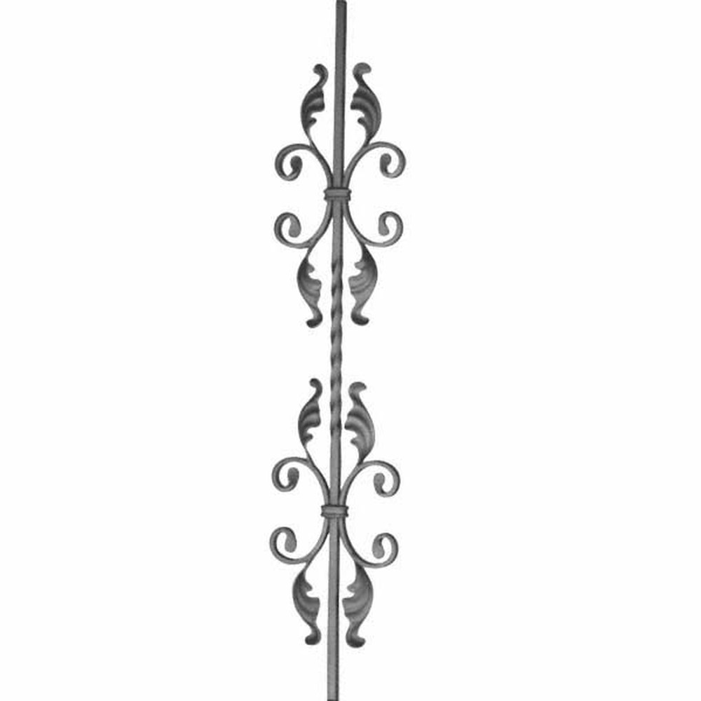 Panel Unit - H 950 x L 170mm 12mm Sq Bar Smooth - 12 x 6mm Flat Bar