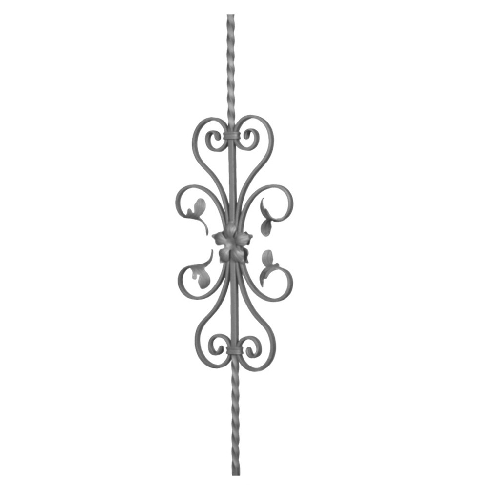 Panel Unit - H 950 x L 260mm 12mm Sq Bar Smooth - 12 x 6mm Flat Bar