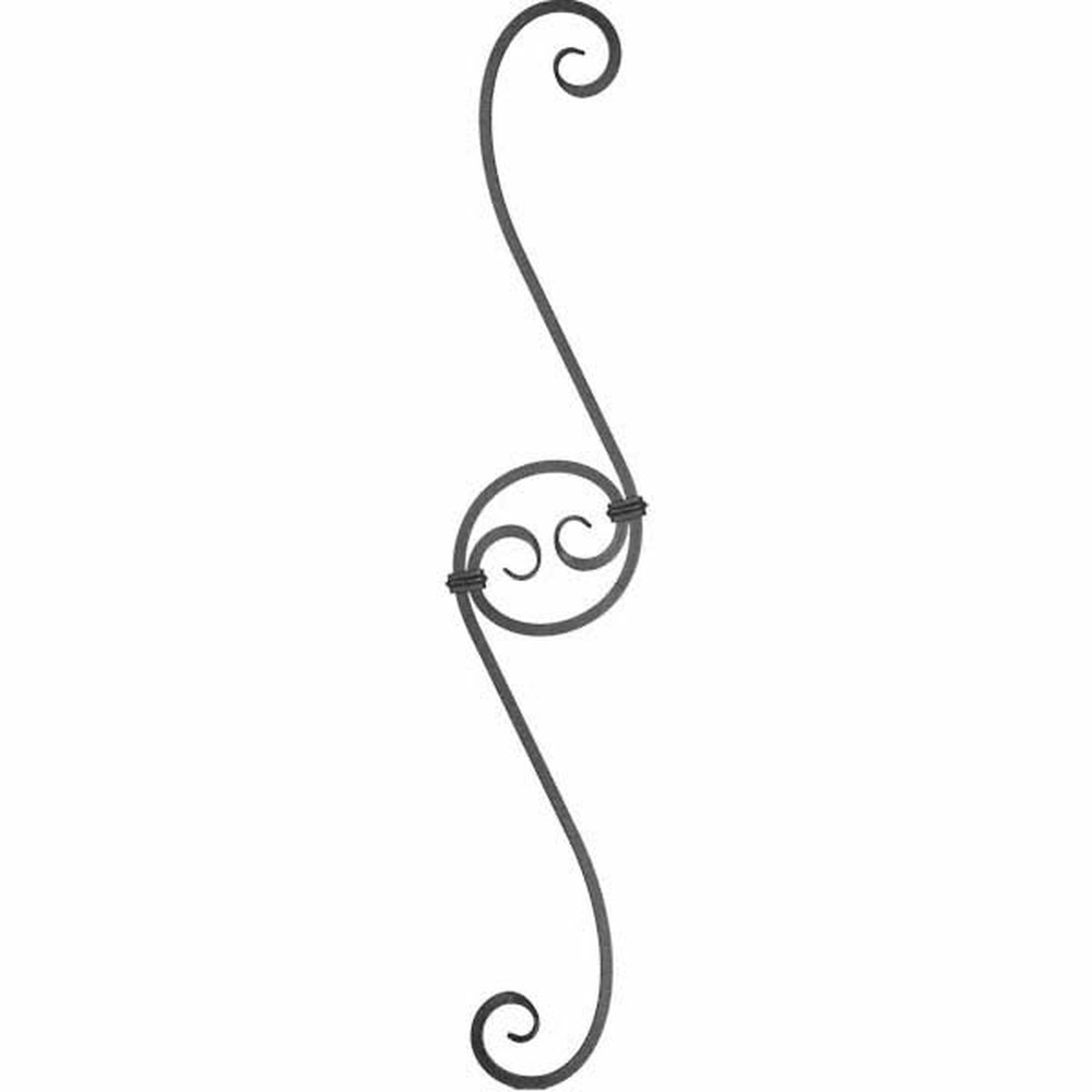 Panel Unit - H 950 x L 175mm Smooth - 12mm Square Bar