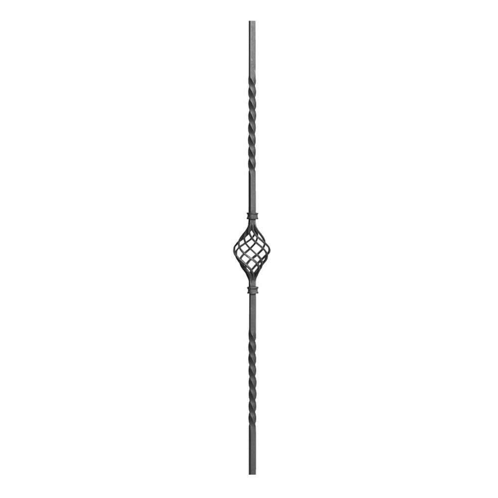 Single Basket Double Twist Smooth Square Bar 950 x 12mm