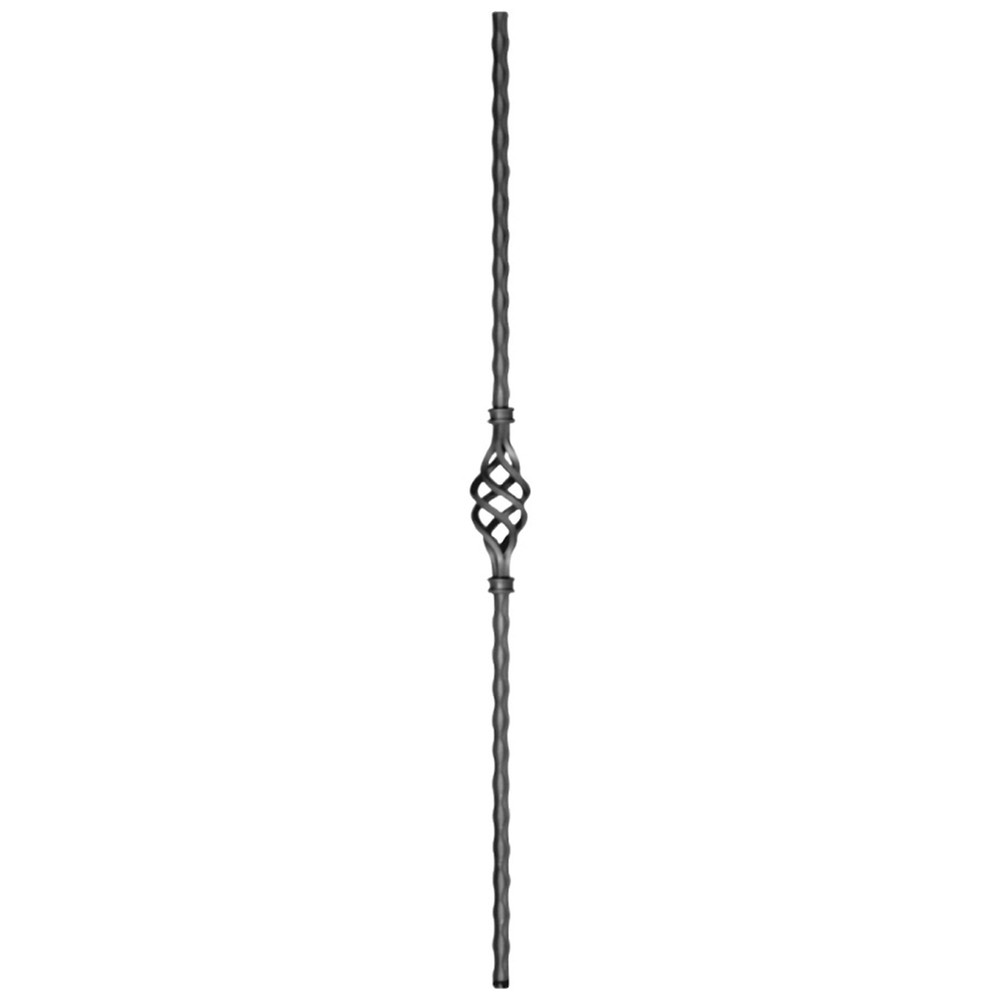 Single Basket Hammered Square Bar 950 x 12mm