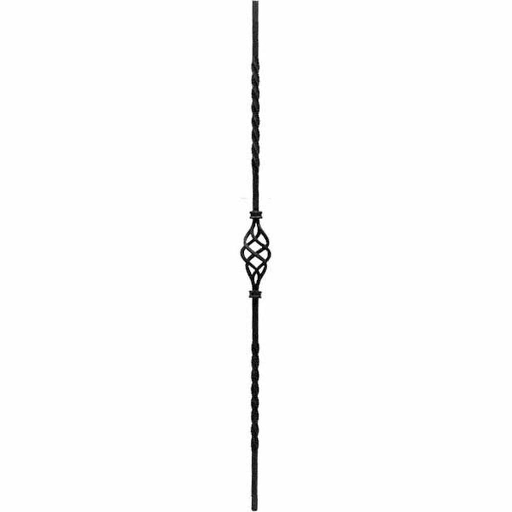Single Basket Double Twist Fluted Square Bar 950 x 12mm