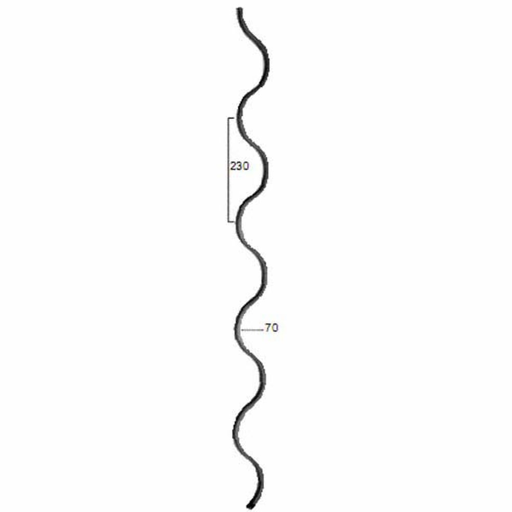 Shaped Bar - Height 2500 x Length 75mm 16 x 8mm Flat Bar