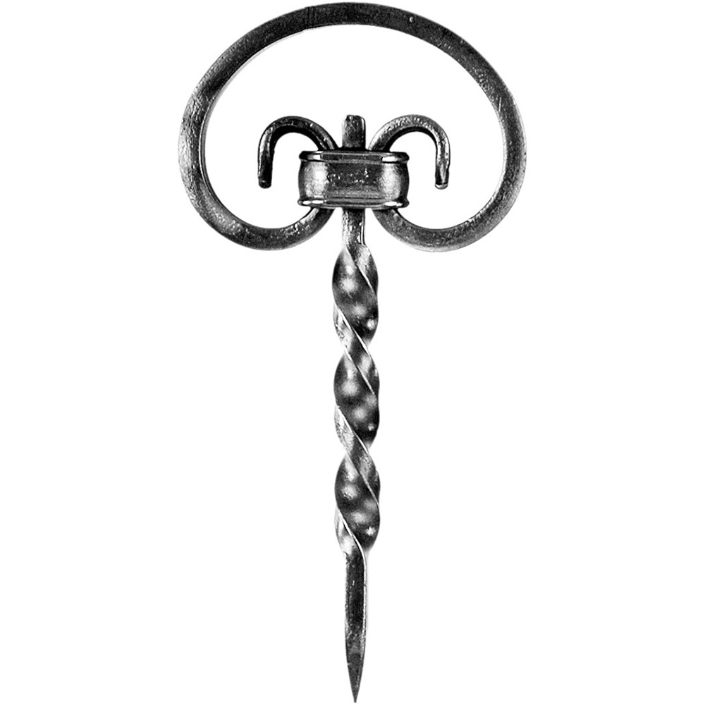 Decorative Scroll - H 200 x L 100mm Smooth - 16 x 8mm Flat Bar