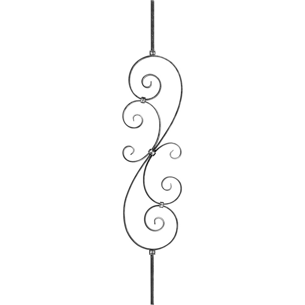 Panel Unit - Height 1000 x Length 200mm Smooth - 14mm Square Bar