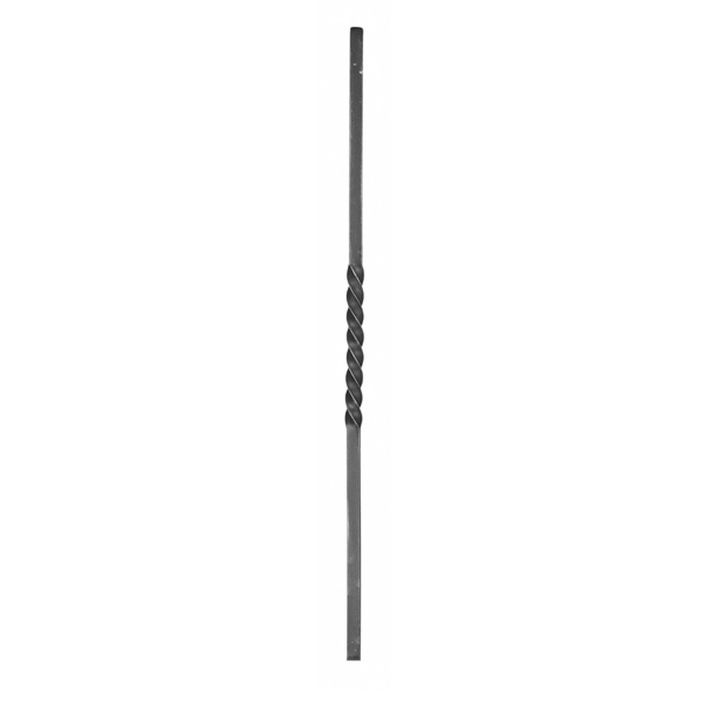 Forged Newel Post Twisted - H 1200mm 20mm Square Bar