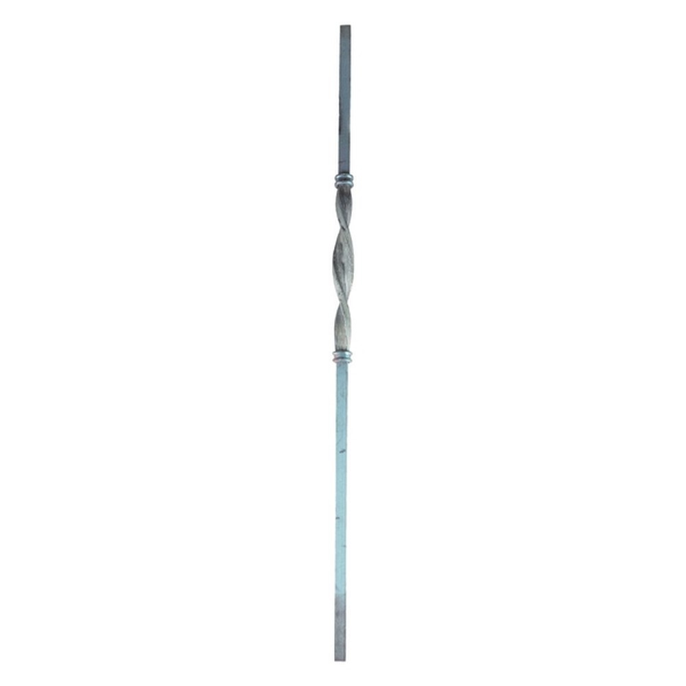 Forged Newel Post Twisted - H 1100mm 30mm Square Bar