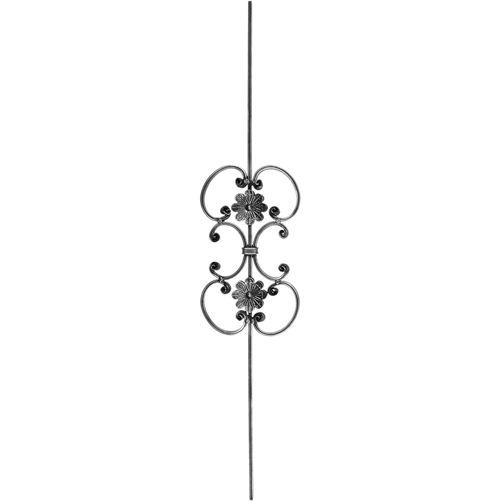 Panel Unit - Height 1000 x Length 195mm Grooved - 16 x 8mm Flat Bar