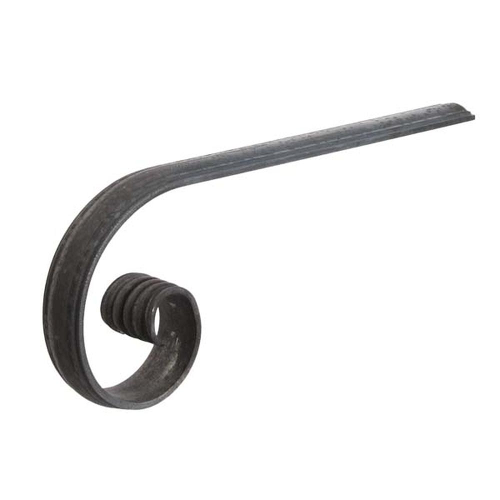 Handrail End - L 200 x H 180mm 50 x 14mm Convex Bar - Feather Edge - F H Brundle
