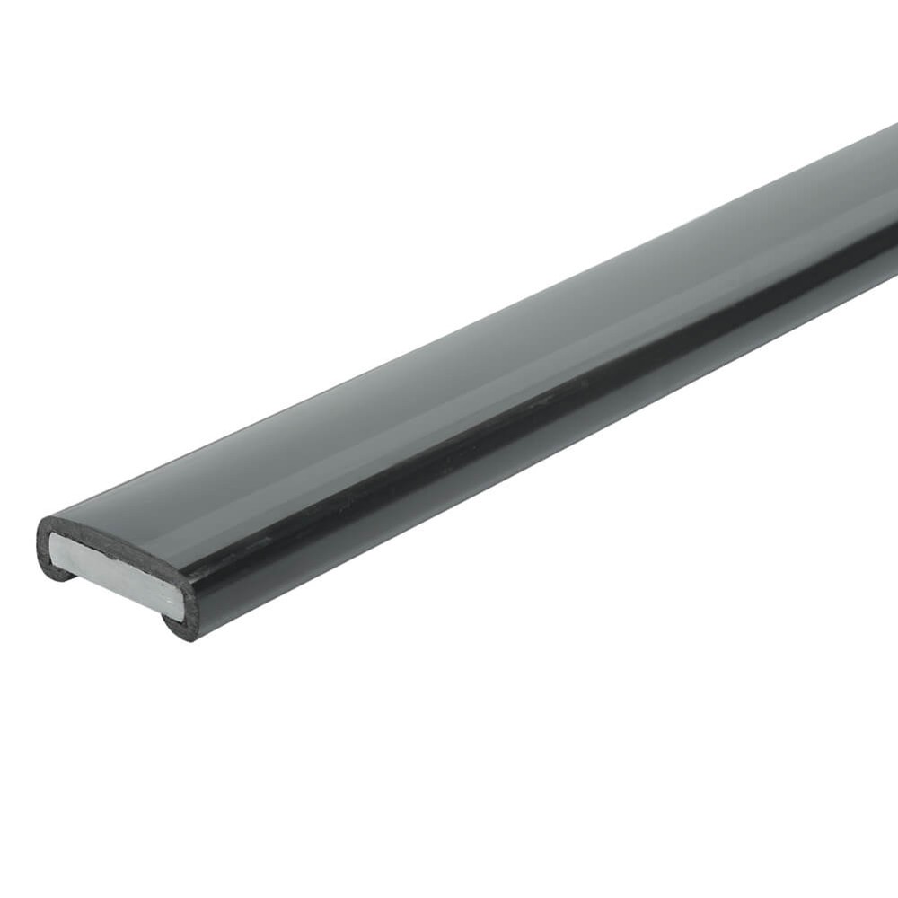 Plastic Handrail 40 x 8 - Matt Black 001 25 Metre Rolls
