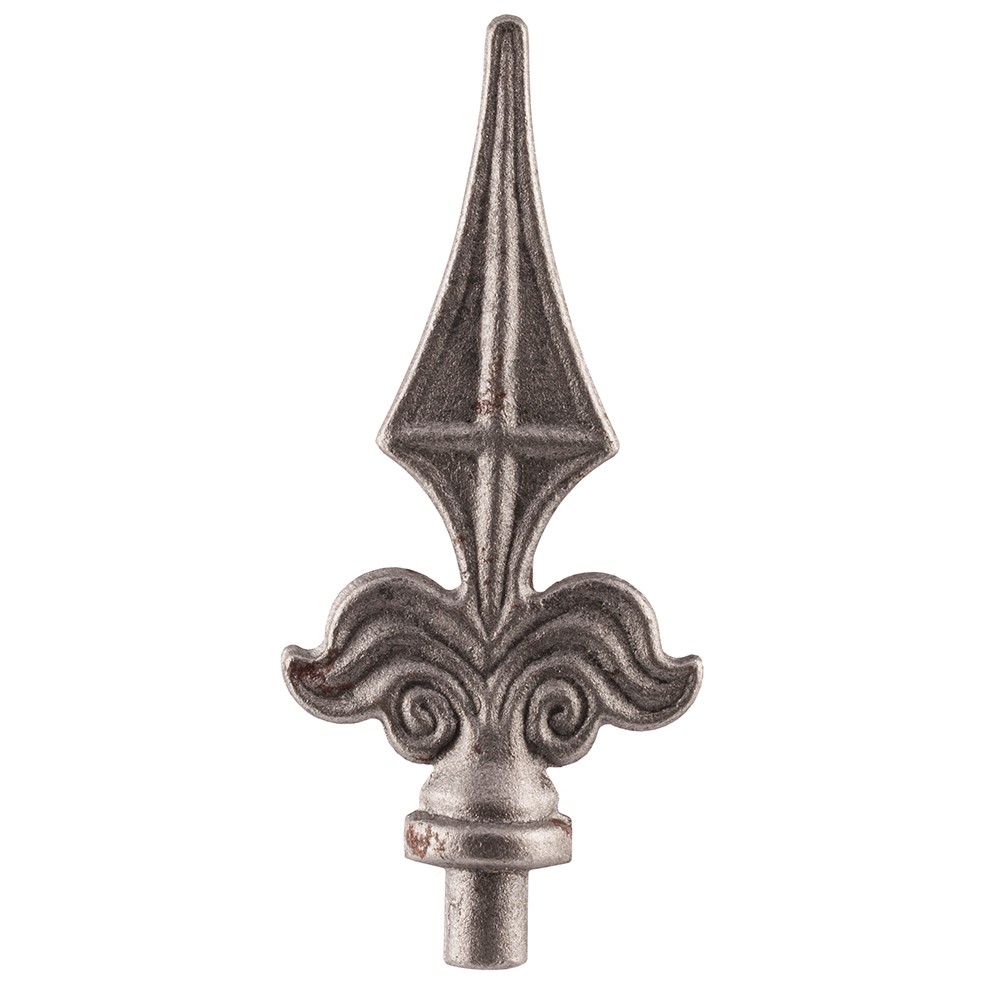 Railhead - H 130 x W 60mm - 12mm Round Base Extra Decorative Design