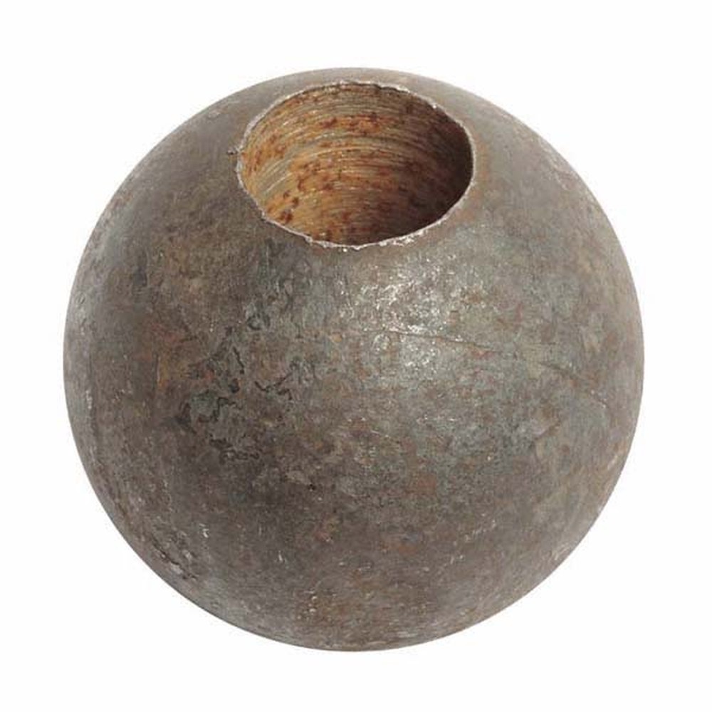 Holed Smooth Sphere - Diameter 30mm Drilled Through To Fit 12mm Round Bar