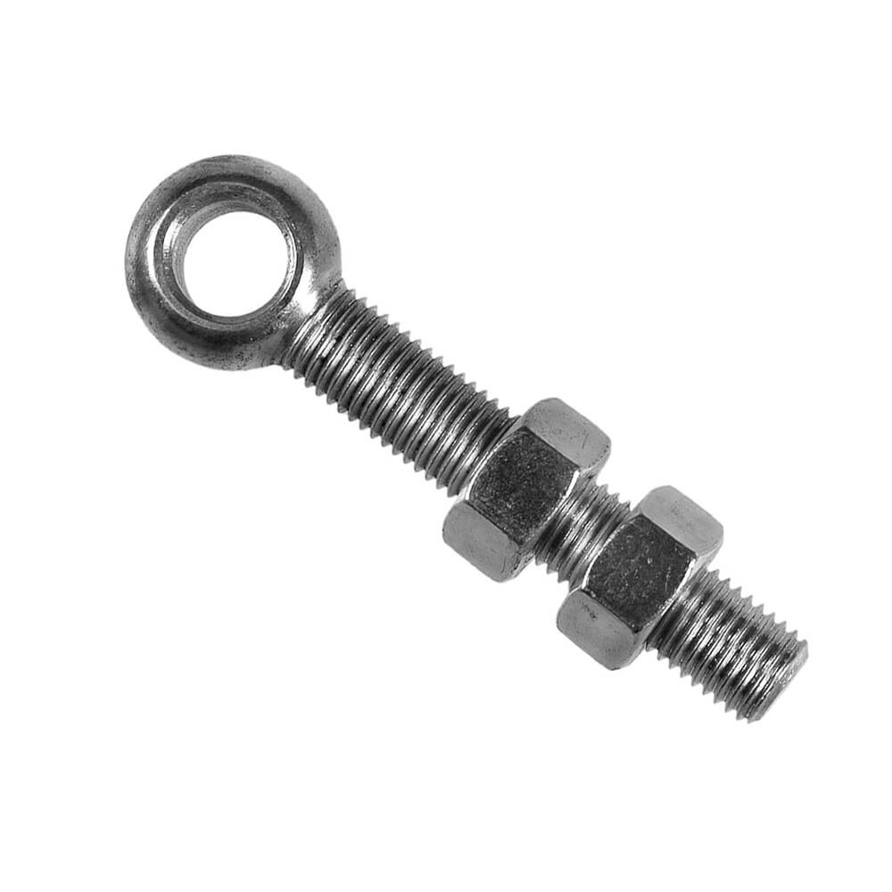 Galvanised Gate Eye Bolt Adj. M16 x 116mm C/W 2 Nuts - For 16mm Pin
