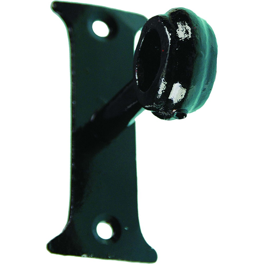 Black Curtain Rod Bracket Fits 20mm Rnd Bar