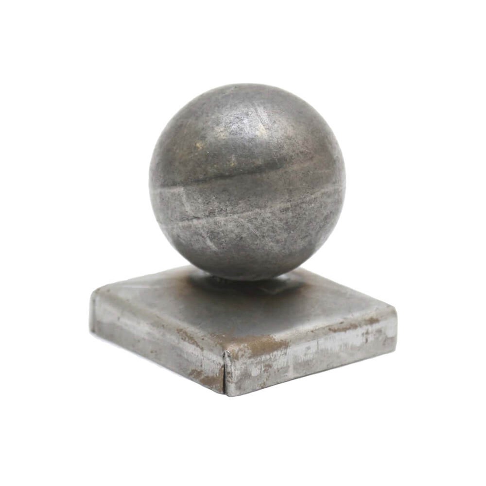 Post Cap - 60mm Diameter Hollow Sphere 60mm Square Base