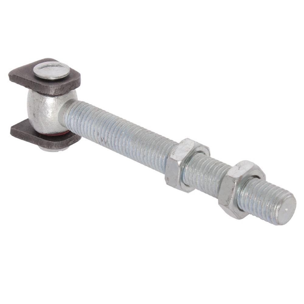 M22 Adjustable Long Threaded Hinge Zinc Plated - F H Brundle