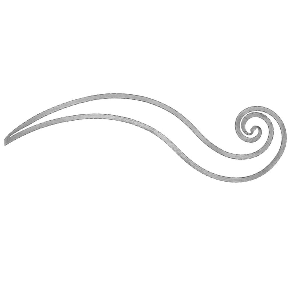 Shaped Gate Bar - H 550 x L 1900mm Smooth - 35 x 8mm Flat Bar