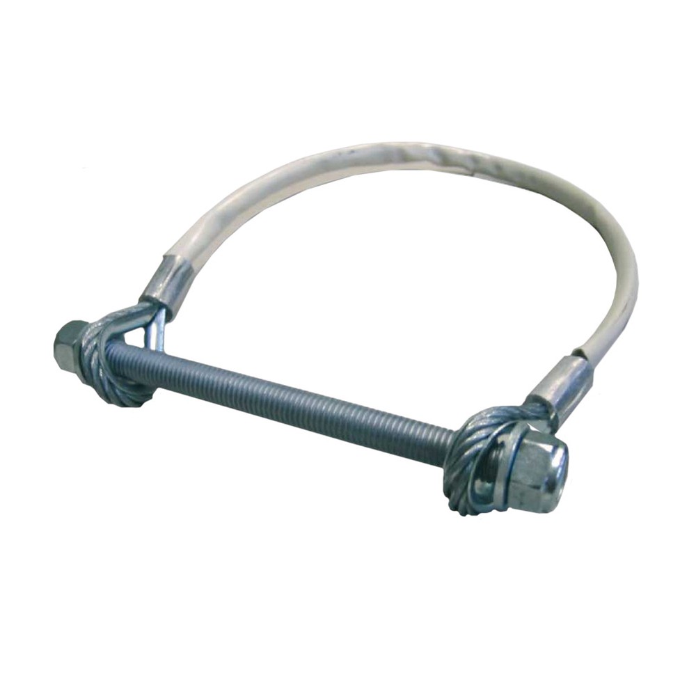 Galvanised Gate Safety Cable - 400mm Long including M12 x 150mm bolt