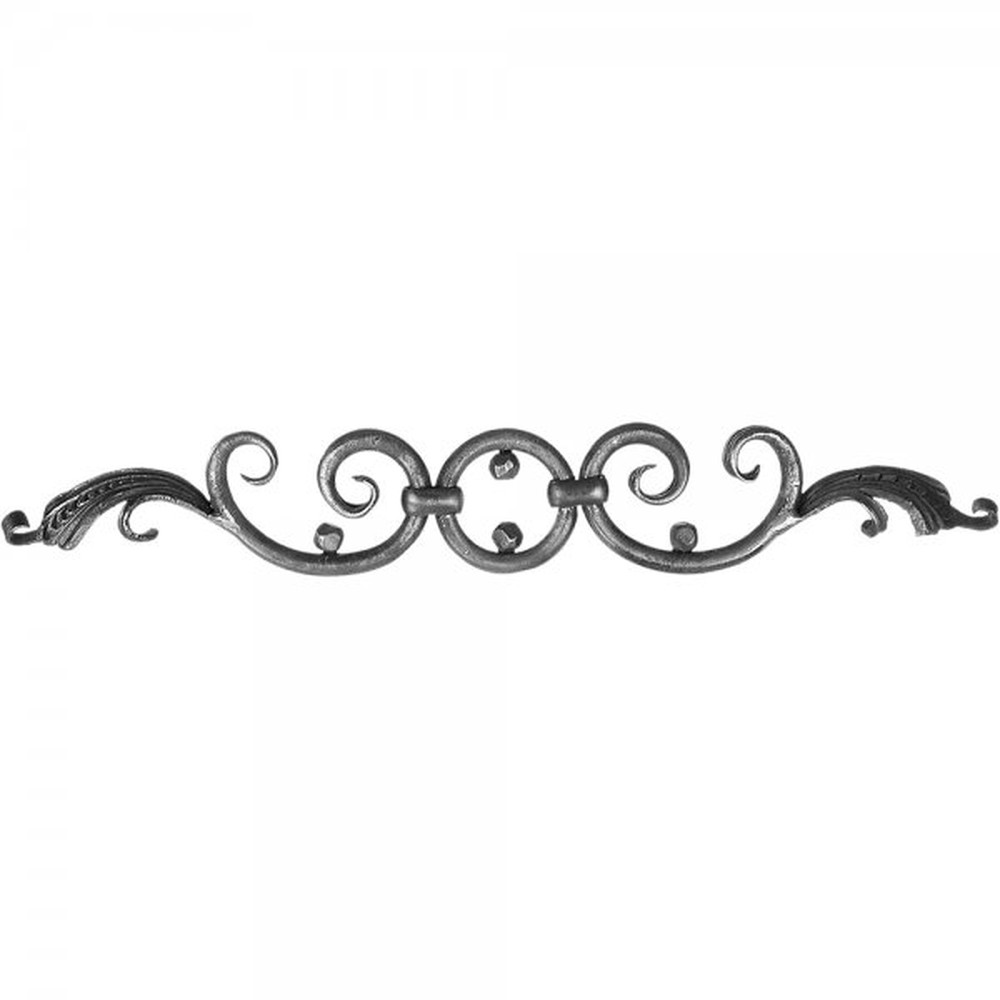 Decorative Scroll - H 80 x L 525mm Smooth - 12mm Round Bar