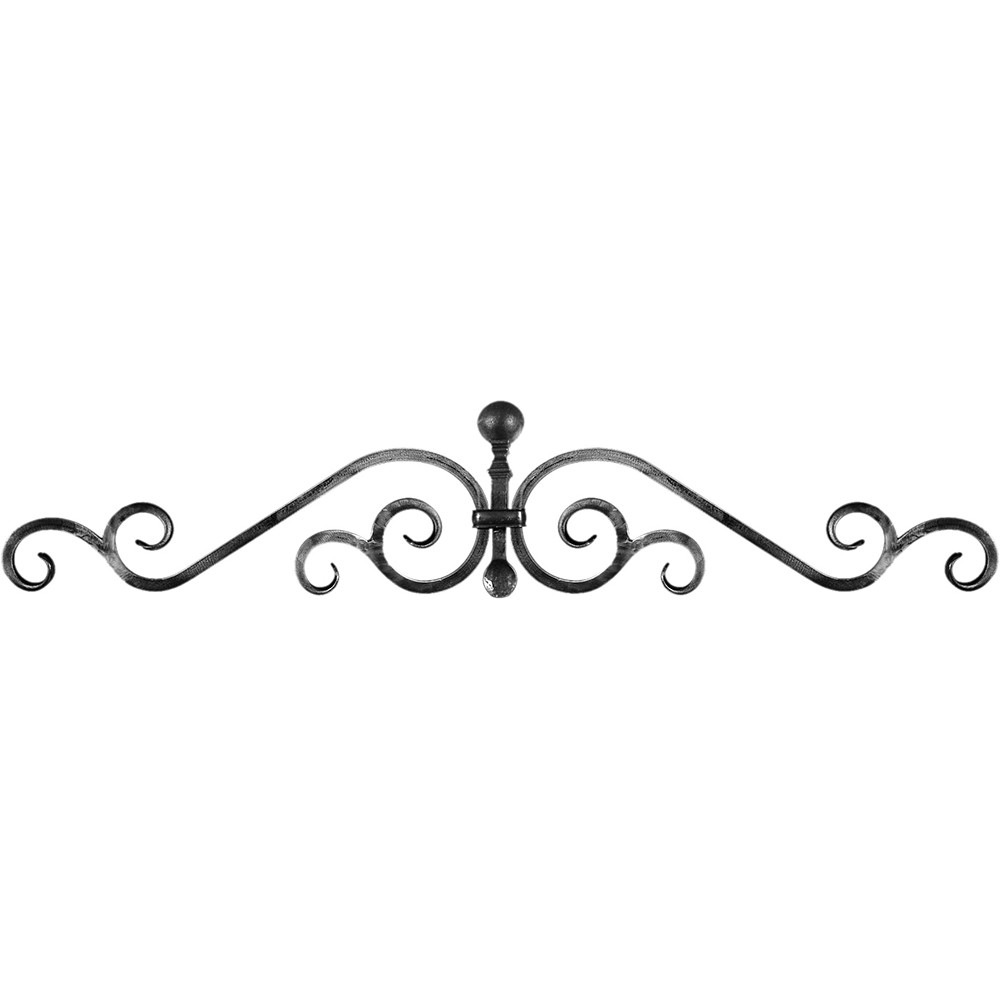 Gate Top - Height 200 x Length 1015mm Smooth - 14mm Square Bar