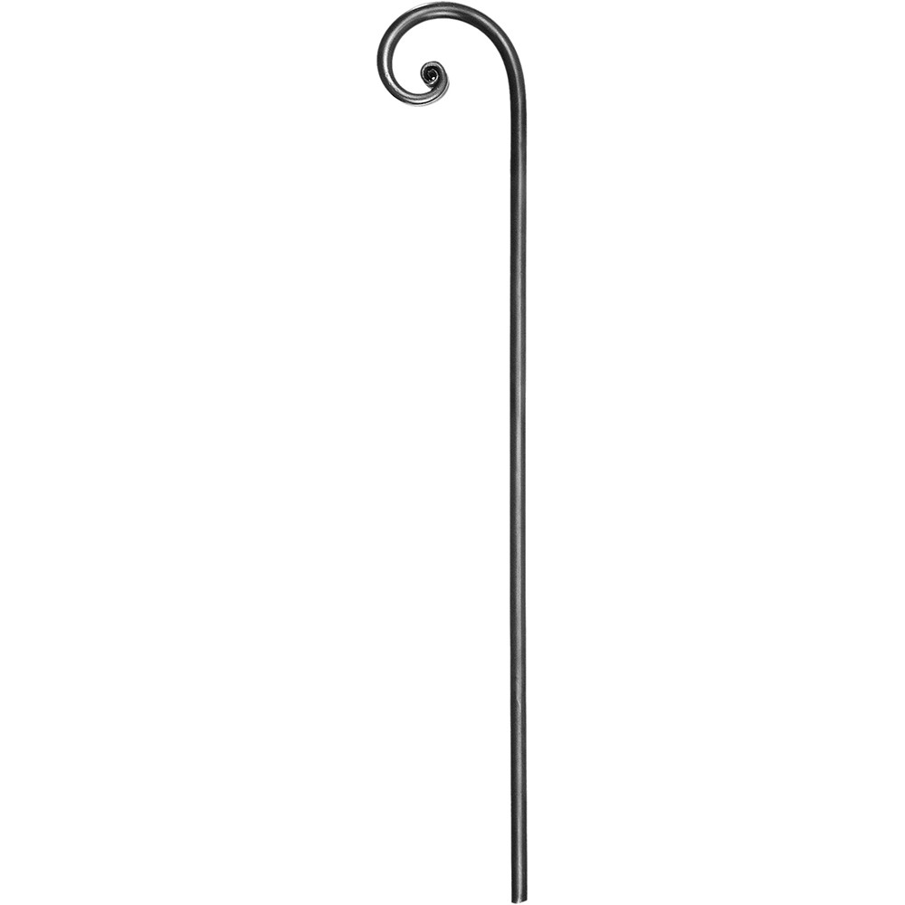 Bar Scroll - Height 600 x Length 112mm Smooth - 12mm Round Bar