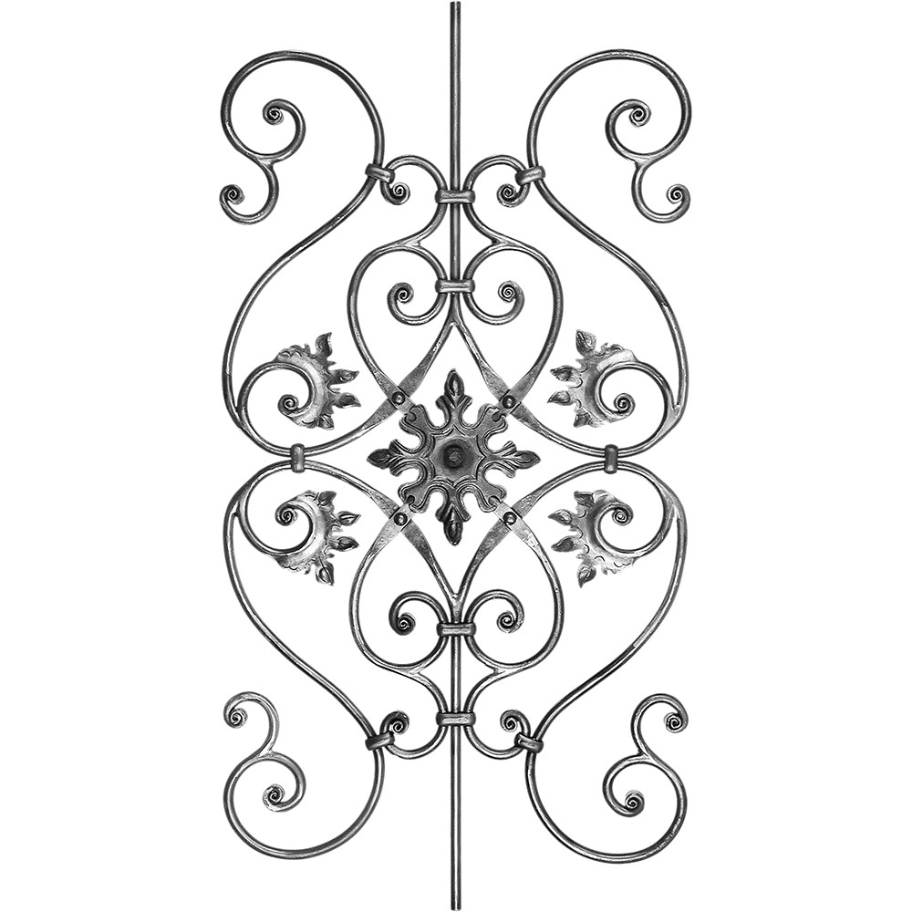 Panel Unit - Height 930 x Length 480mm Smooth - 12mm Round Bar