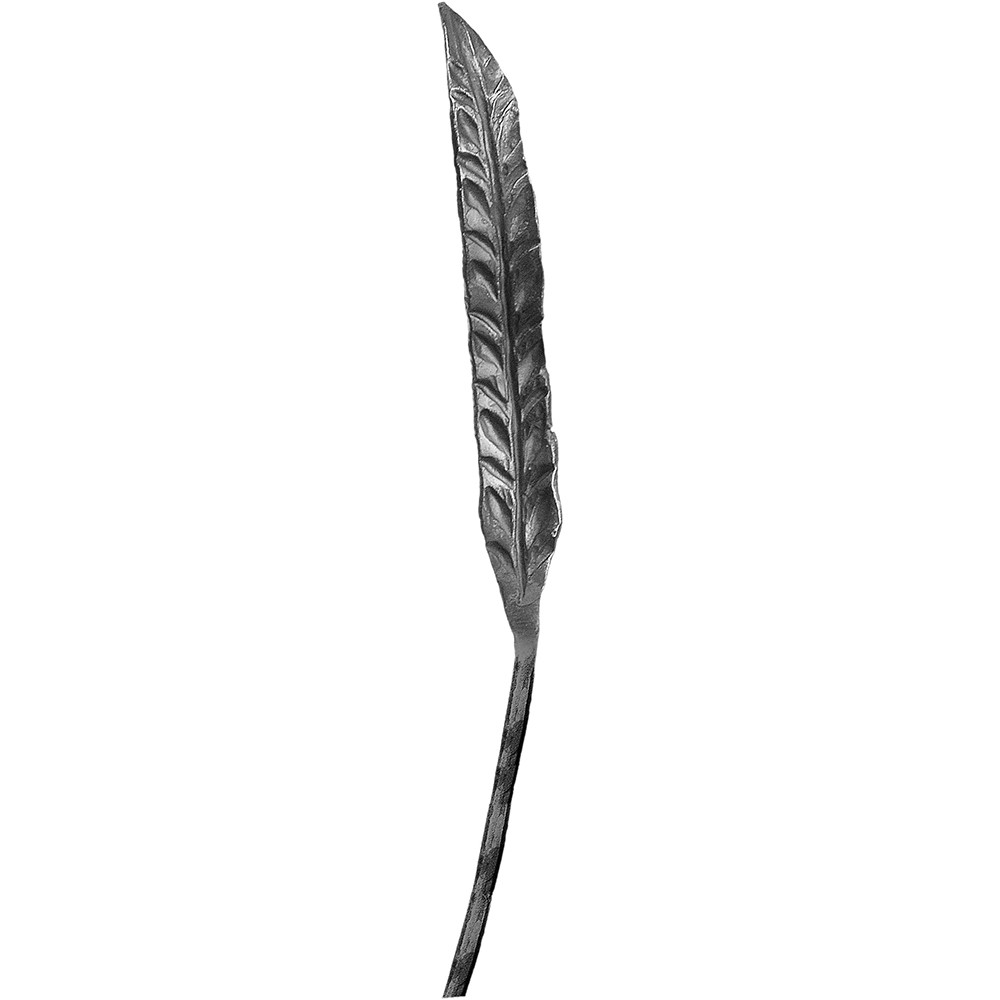 Hand Forged Leaf 250mm with 7mm stem