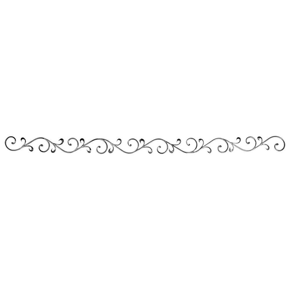 Decorative Scroll - H 130 x L 2400mm Smooth - 12mm Round Bar