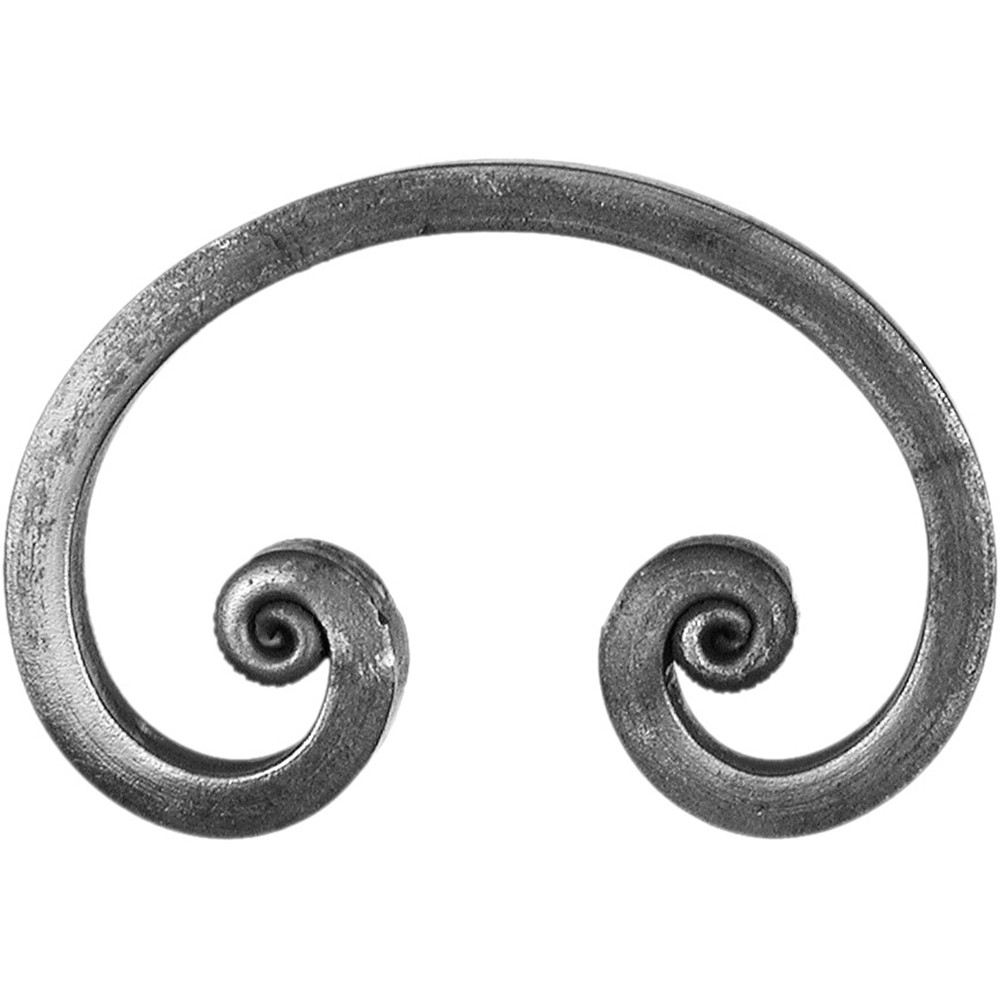 C Scroll Height 70 x Length 110mm Smooth - 16 x 8mm Flat Bar