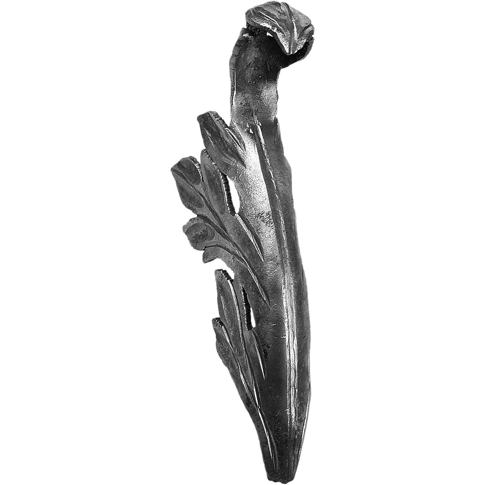 Hand Forged Leaf - H 250 x W 50mm 3mm Thick
