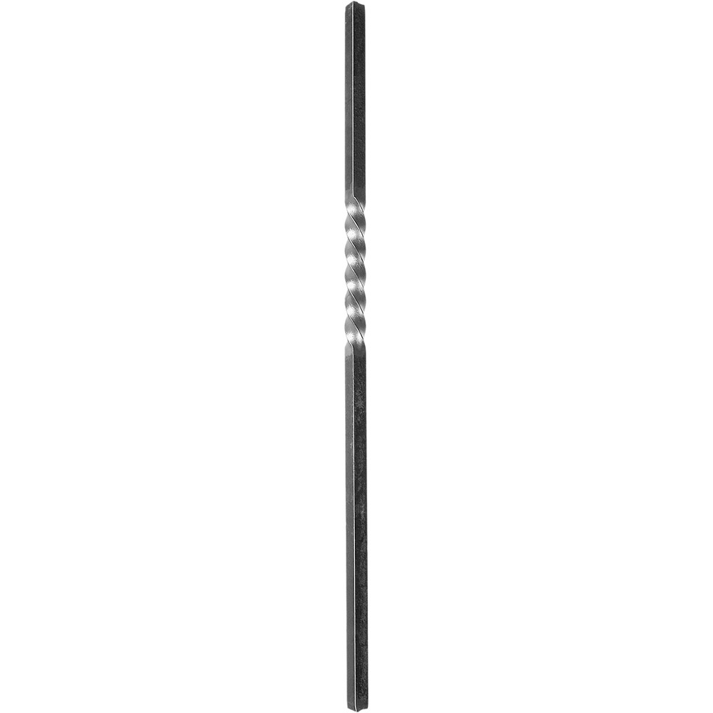 Twisted Bar Height 1200mm - Single Twist Smooth - 25mm Square Bar