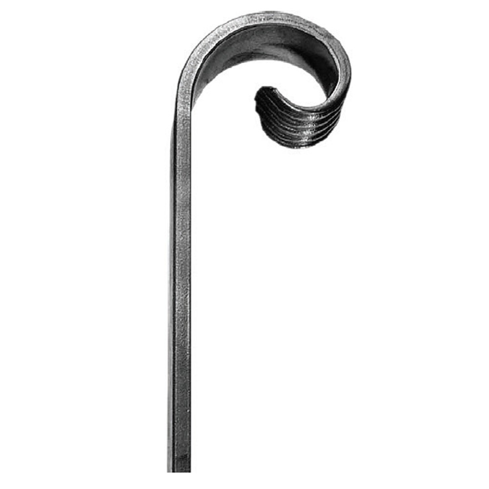 Handrail End - L 300 x H 80mm Smooth - 40x8mm Flat Bar