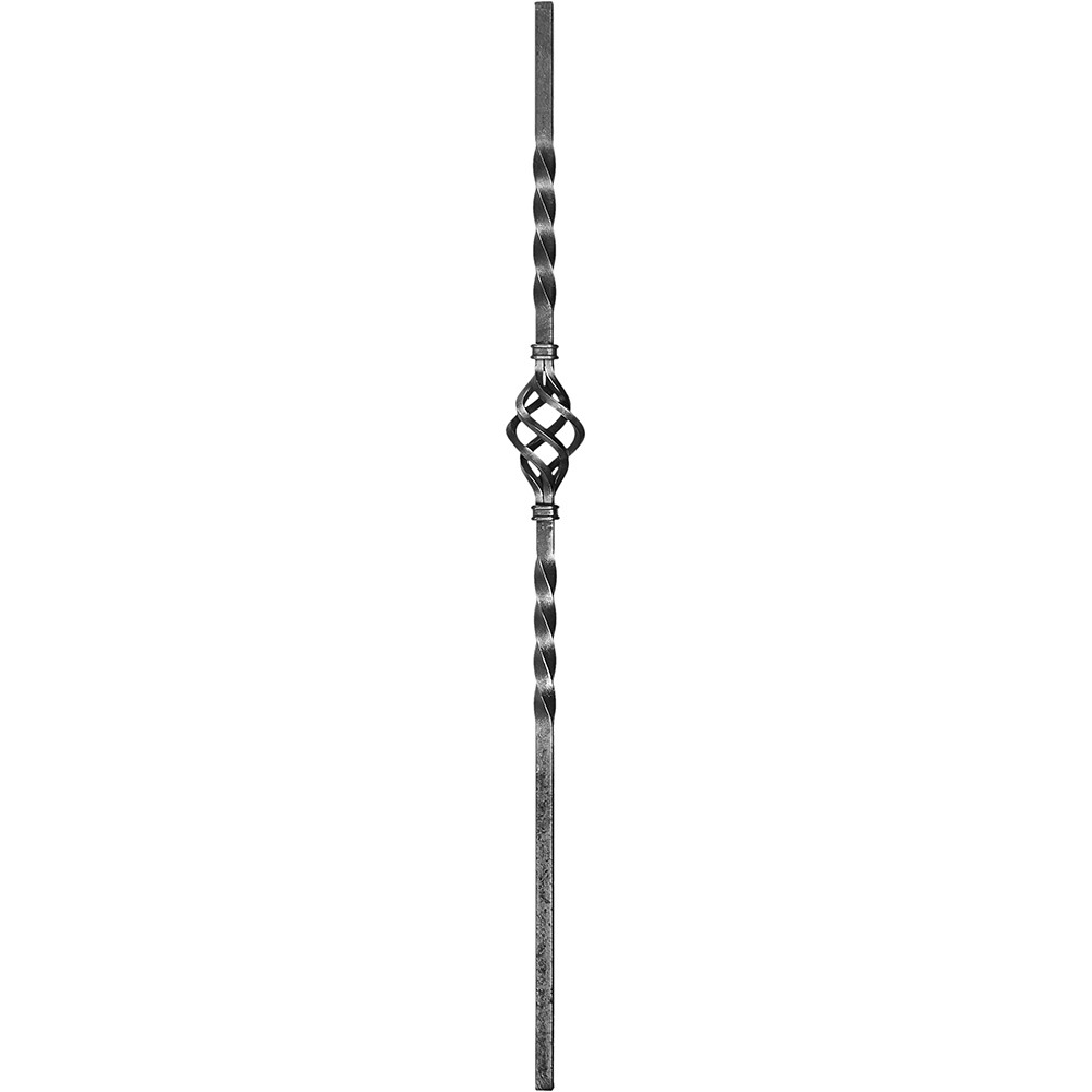 Single Basket Double Twist Smooth Square Bar 1200 x 20mm