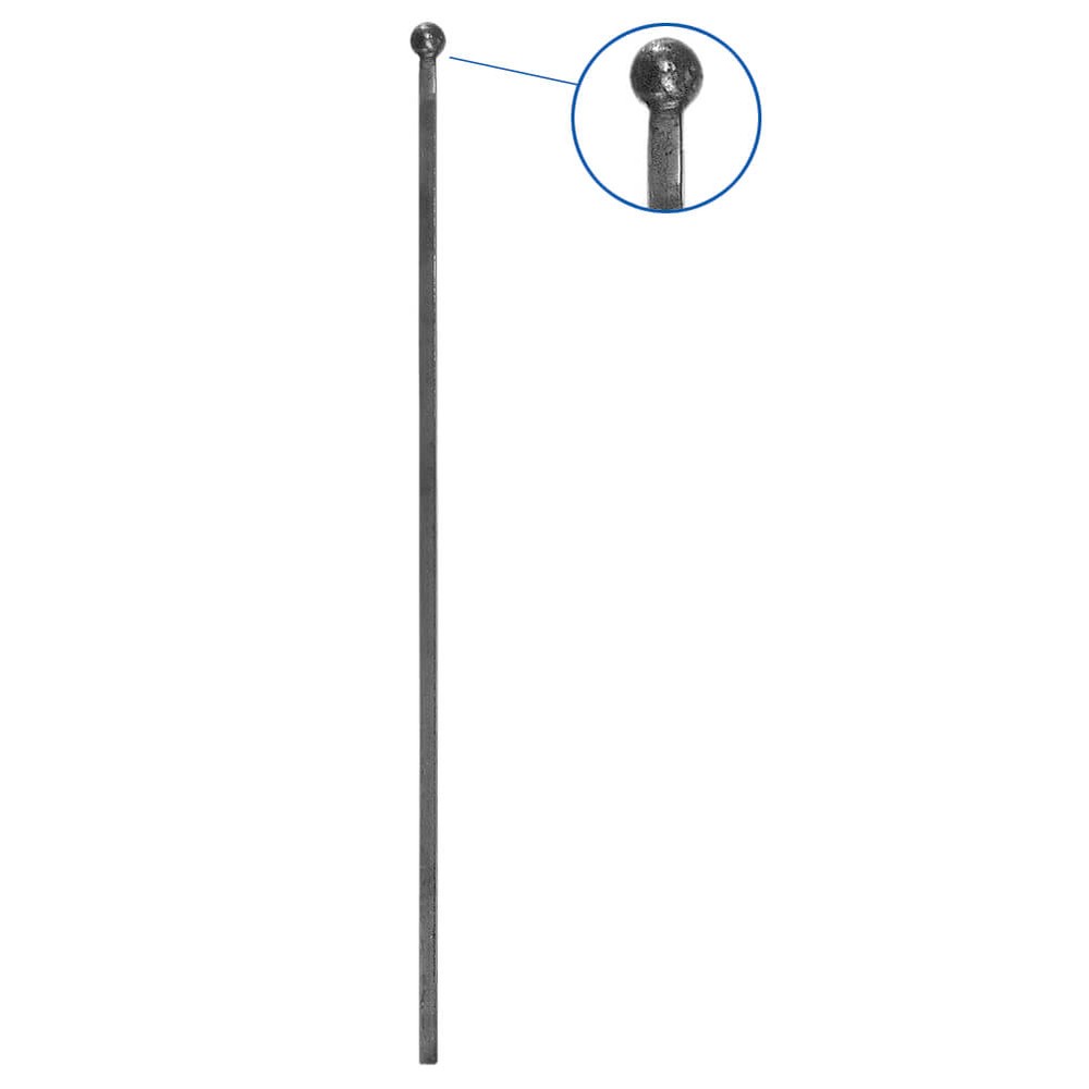 30mm Sphere Welded to Bar - H 1450mm Smooth - 12mm Round Bar
