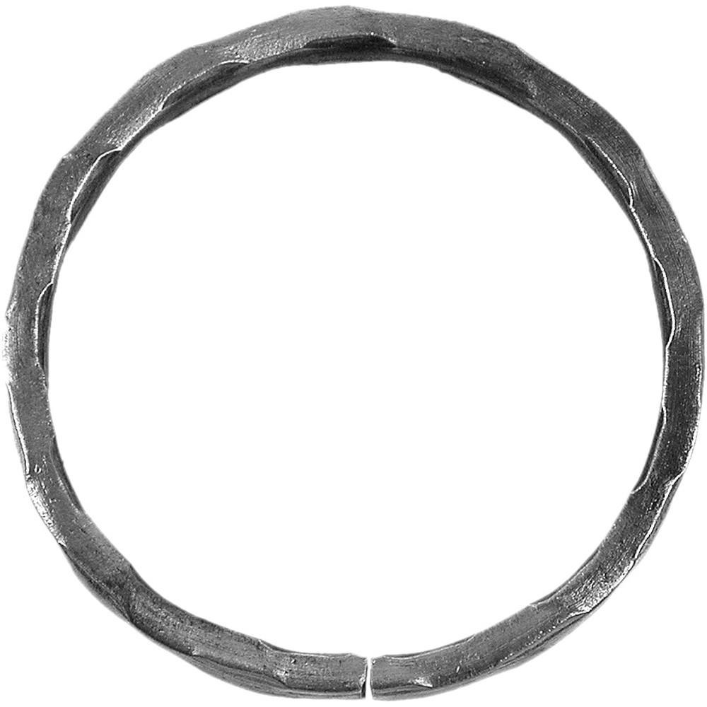 Flat Section Circle - Height 100mm Hammered - 12 x 6mm Flat Bar